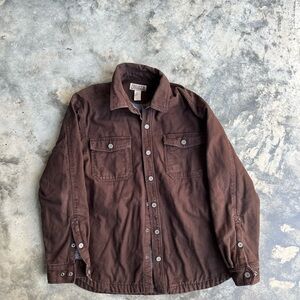 Duluth Trading Co Dark Brown Shirt Jacket
